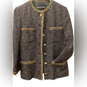 Classic Louis Feraud jacket. Navy & Gold